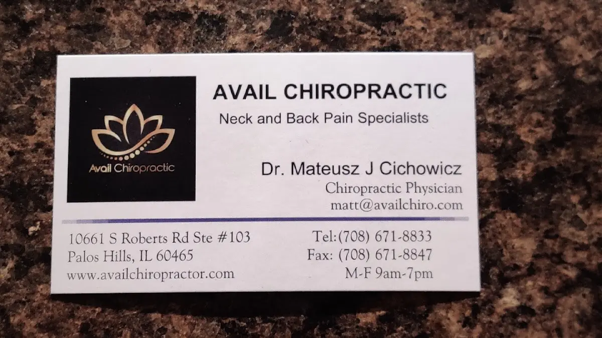Avail Chiropractic — Chiropractic in Palos Hills, Chicago