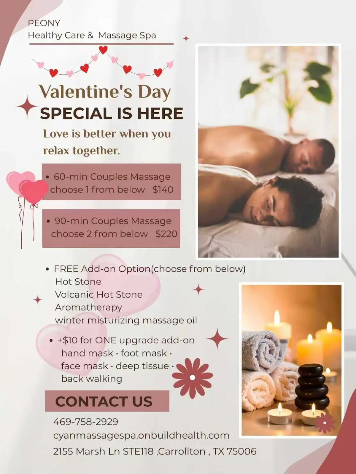 Cyan Massage Spa — Massage Therapy in Marsh Ln STE118, Dallas