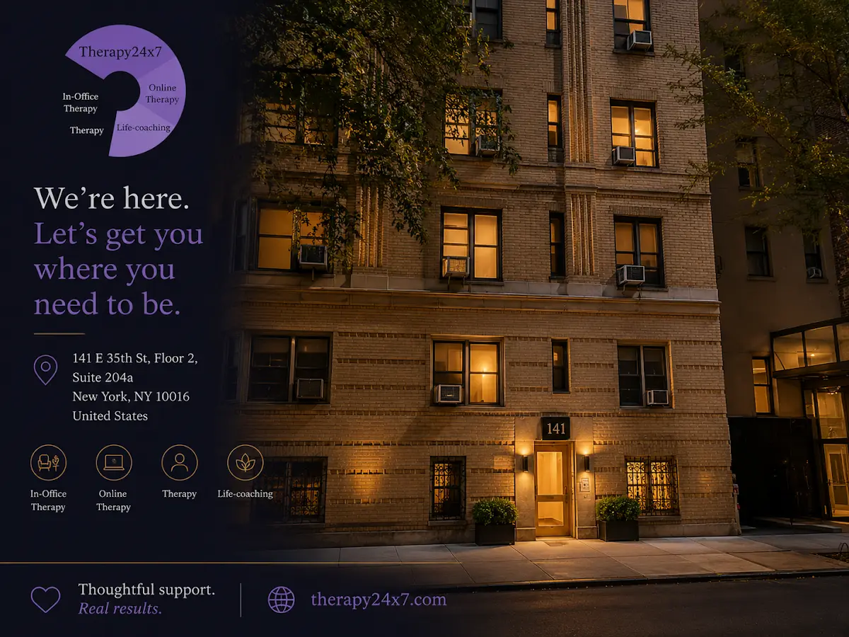 Therapy24x7 LCSW Pllc — Counsellors & Mentors in E 35th St, New York