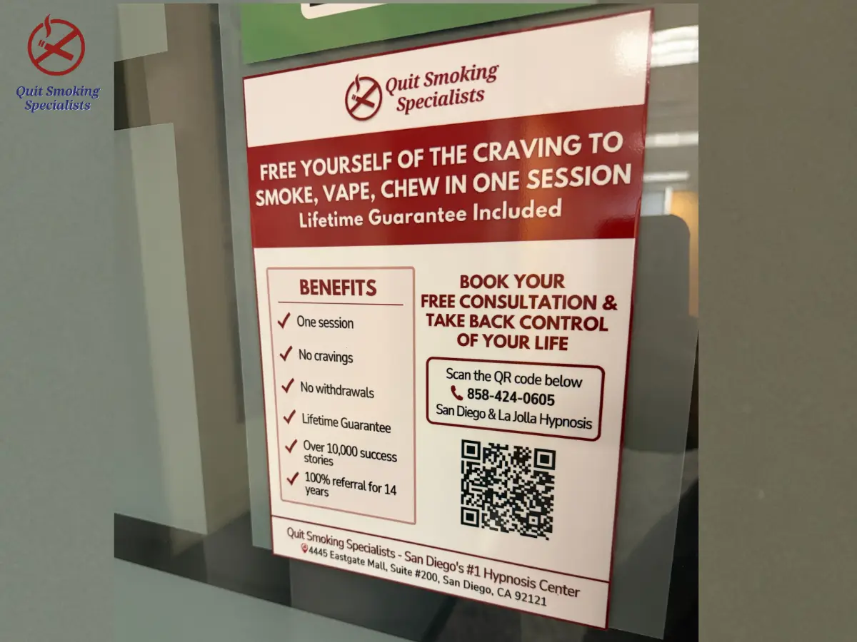 Quit Smoking Specialists — Hypnotherapy & NLP in Eastgate Mall, San Diego